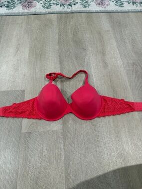 Soma Hot Pink Lace-Trim Push-Up Bra